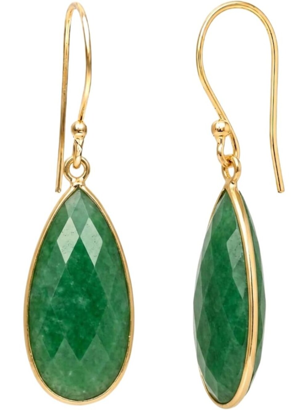 Statement Long Drop Dangle Earrings, Faceted Gemstone Jewelry for Women